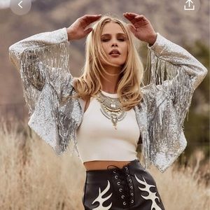 12th tribe sequin jacket - nwt